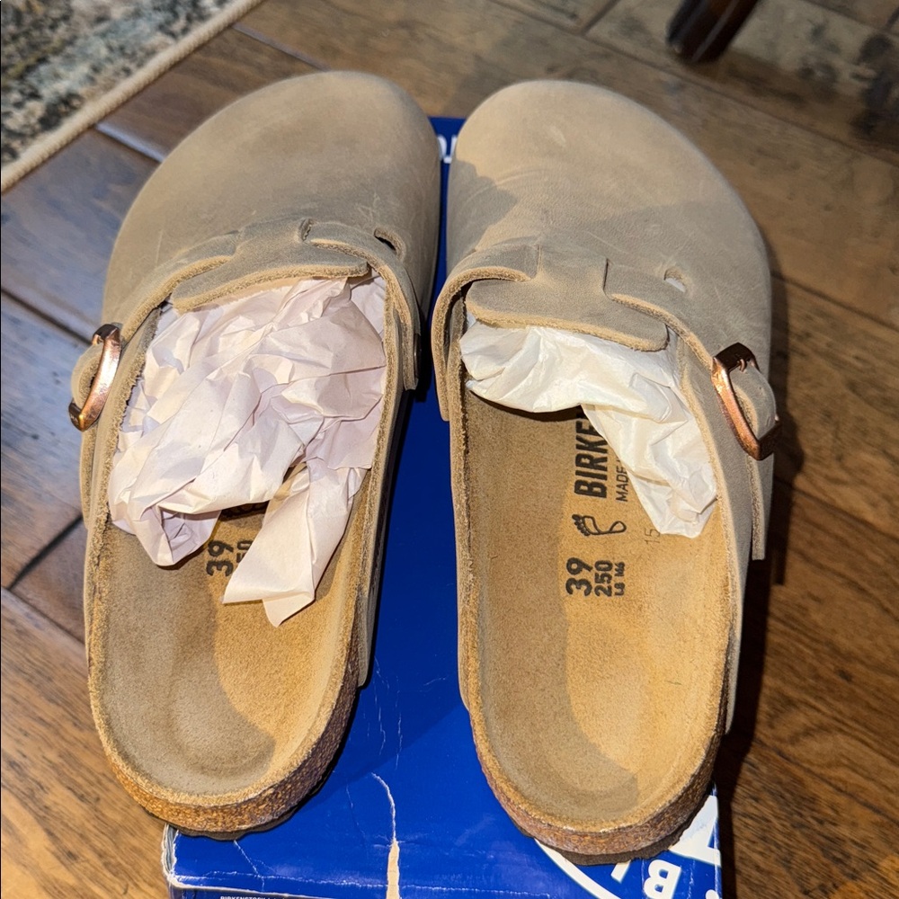 Birkenstock • Boston Clog in Tobacco Brown • sz 39 regular fit NWT $170 - Picture 7 of 9